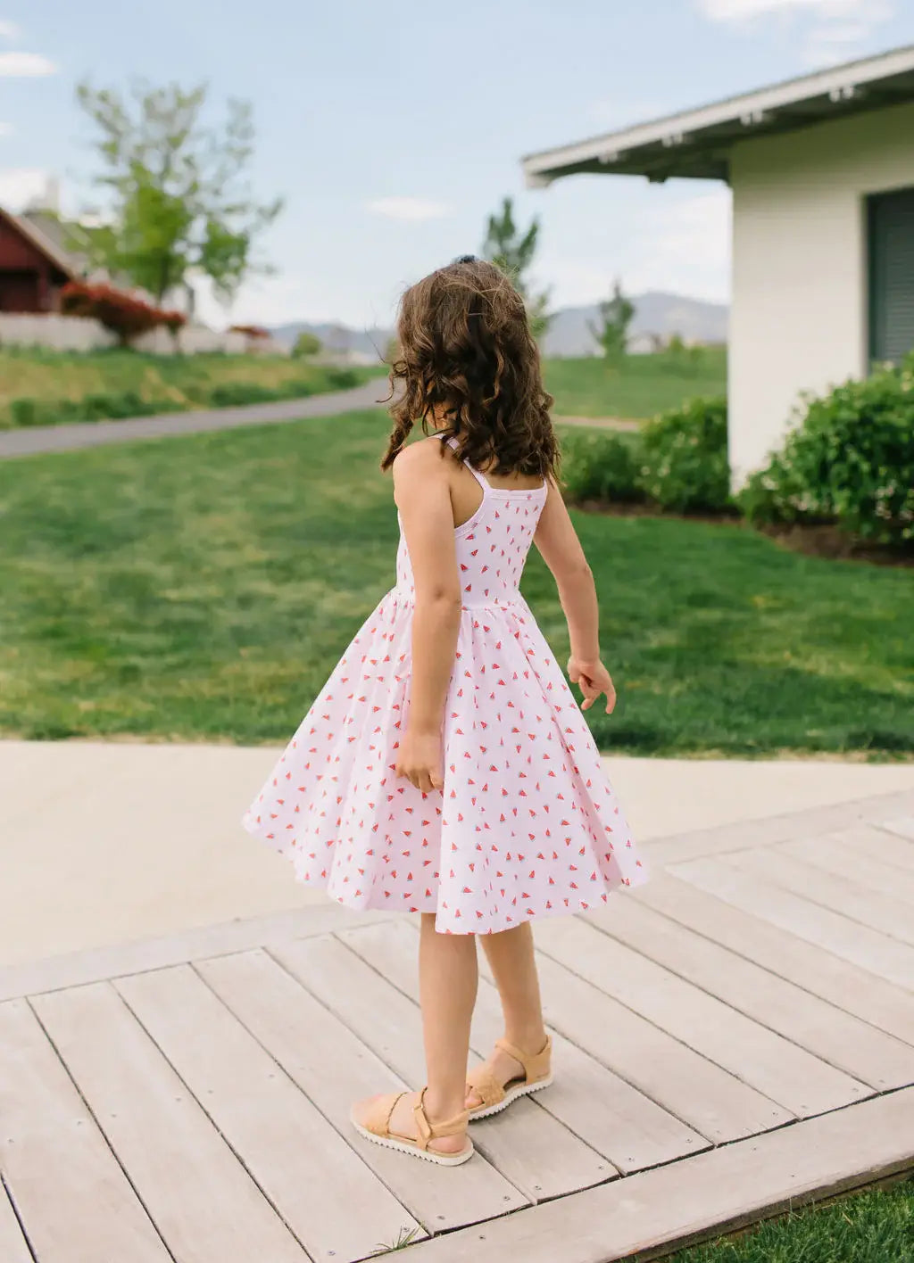 Camila Dress in Watermelon 