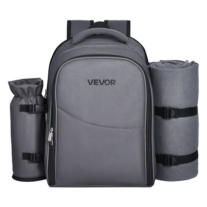 Beach & Picnic Backpack for 2 with Insulated Cooler Compartment