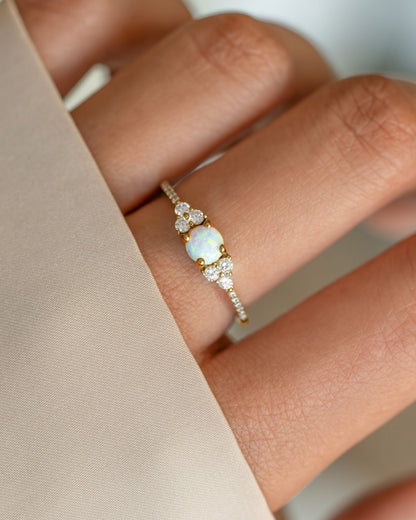 Dainty Opal Ring