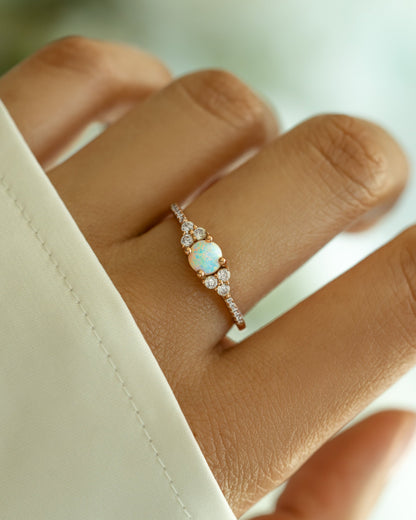 Dainty Opal Ring