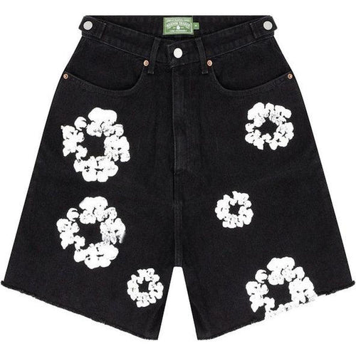 Denim Tears Cotton Wreath Jean Short Black