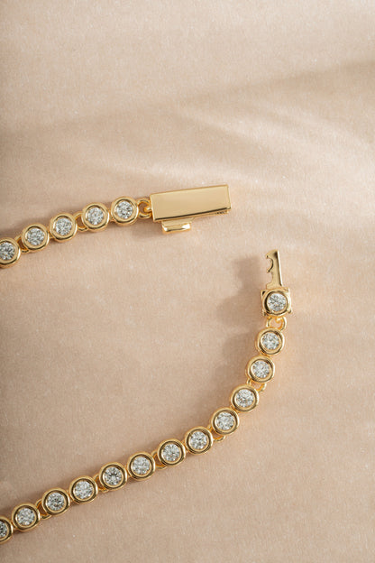 Diamond Baguette Tennis Necklace