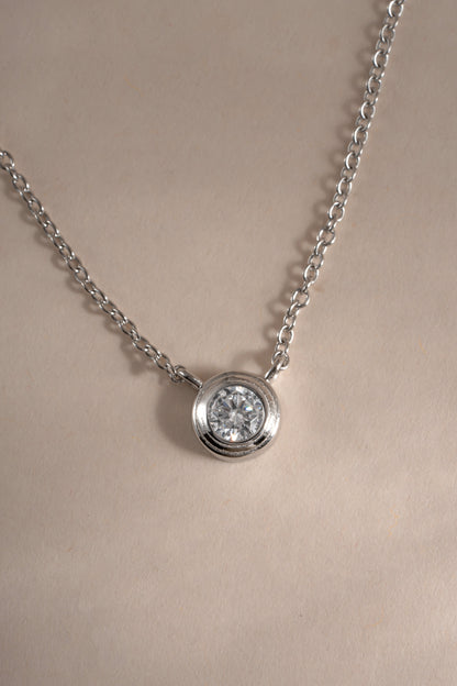 Tiny Bezel Necklace