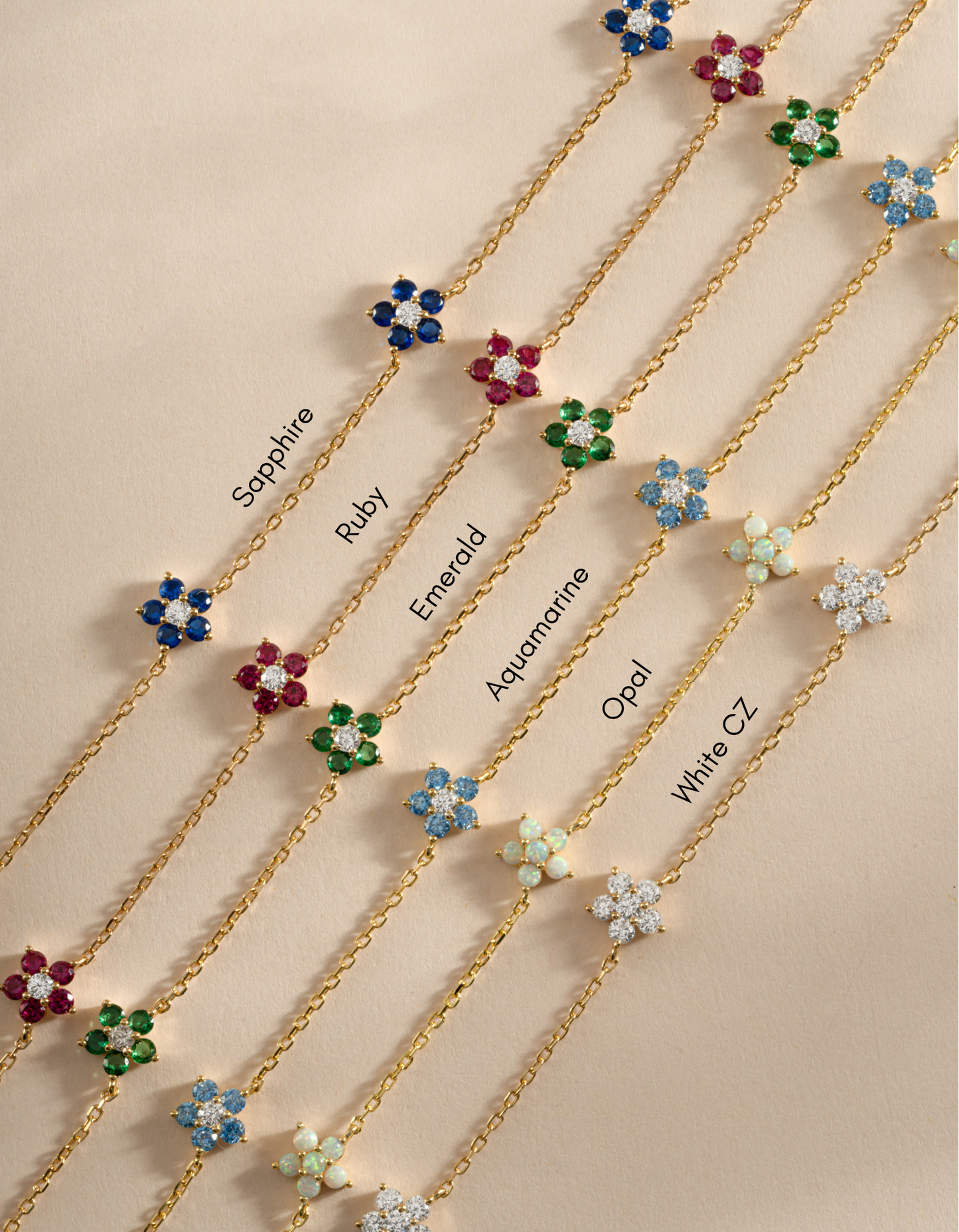 Diamond Flower Necklace