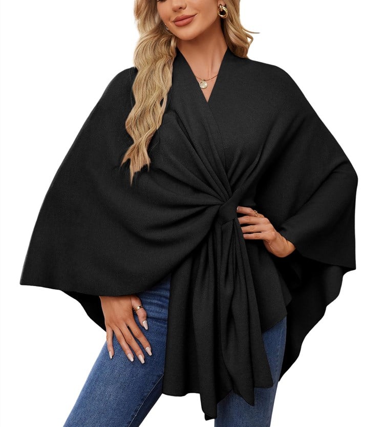 üî•Elegant Shawl Wraps Soft Open Front Poncho Shawl Wraps