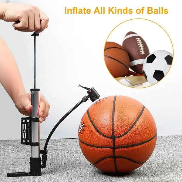 Mini Bike Pump | 116 PSI, Leak-Proof, Portable with Mount Bracket & Ball Needle