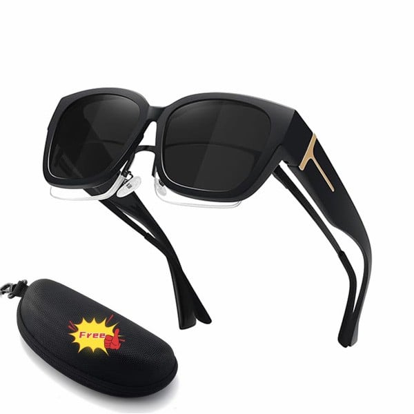 üï∂Ô∏è Polarized Fit Over Sunglasses for Women ‚Äì UV400 Protection Floral Frame Wear Over Prescription Glasses