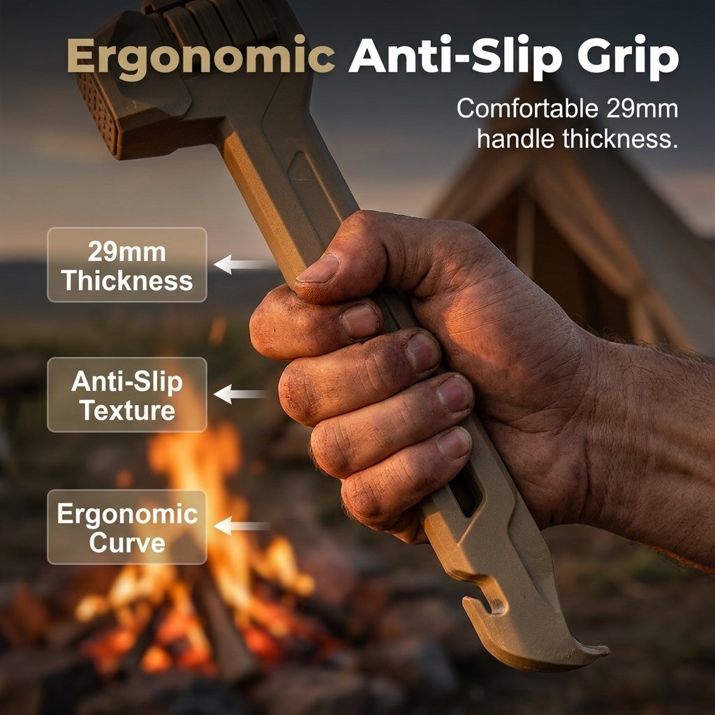 üî®üèïÔ∏èMultifunctional Camping Hammer & Tent Stake Puller‚ú®