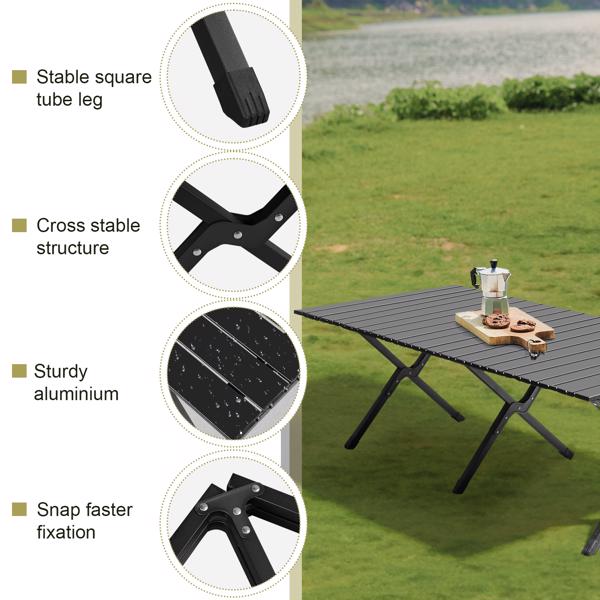 Foldable Roll-Up Camping Table – Lightweight Portable Outdoor Table