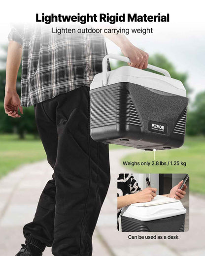 Portable Hard Cooler 8.5QT | 12-Can Capacity