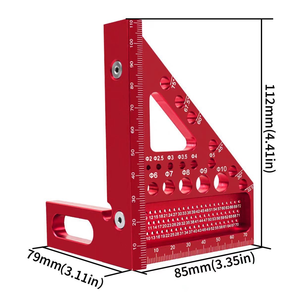 Dailyardtool¬Æ 3D Multi-angle Carpenter Square Scriber
