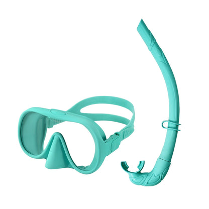 Large-Frame Anti-Fog Swim Goggles with Snorkel – Snorkeling Set