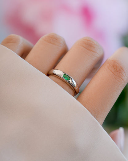 Emerald Dome Ring