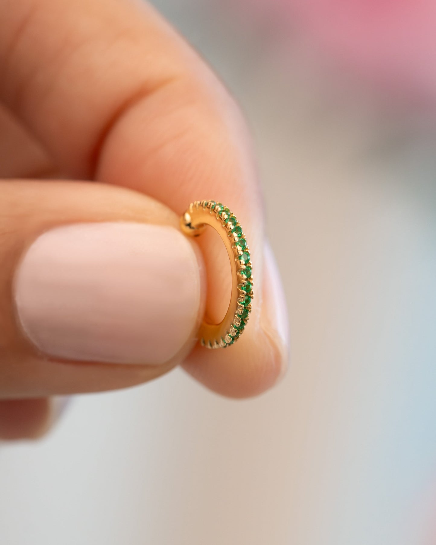 Emerald Ear Cuff