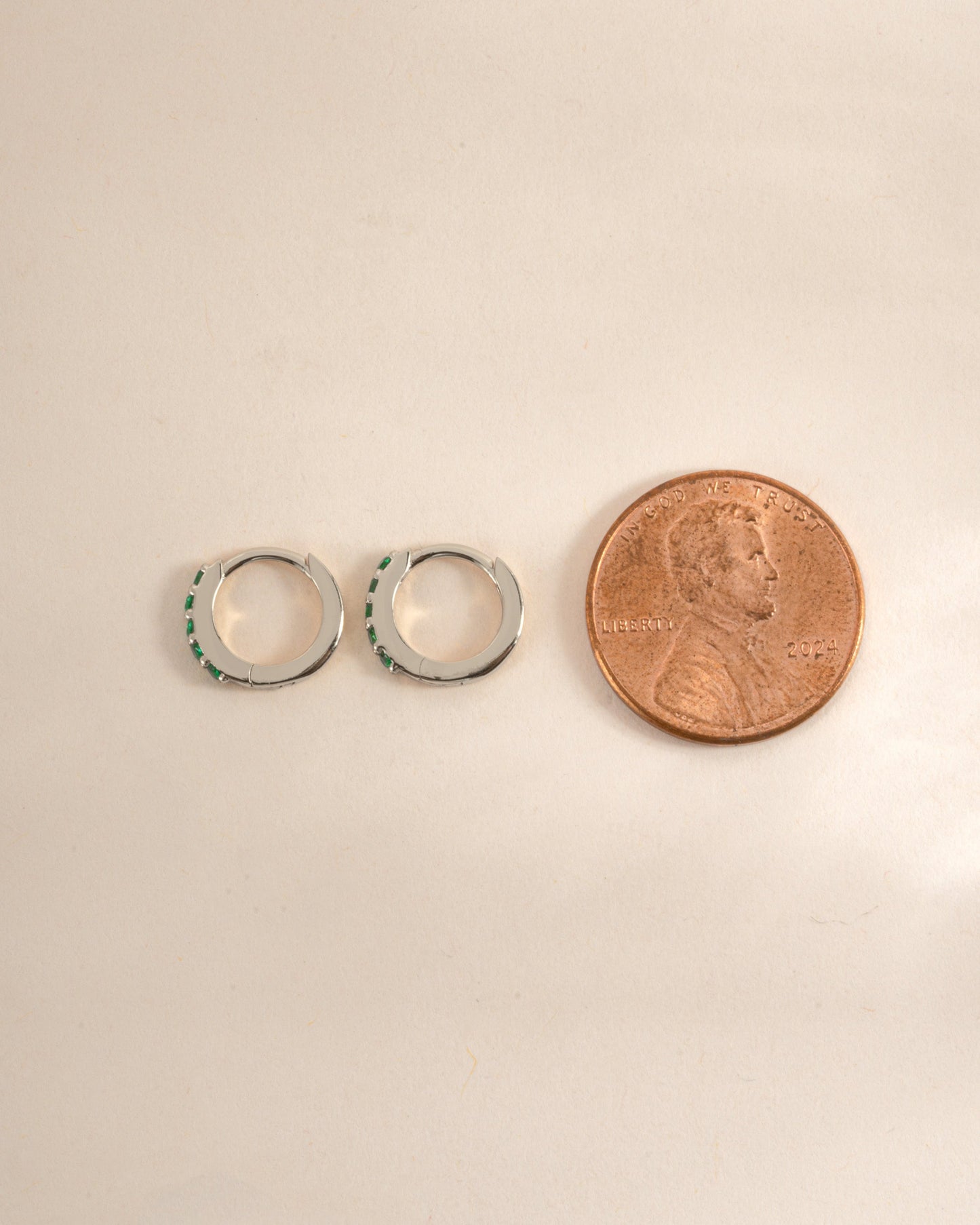 7mm Emerald Huggies