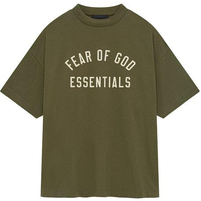Fear of God Essentials Jersey Crewneck Tee Military