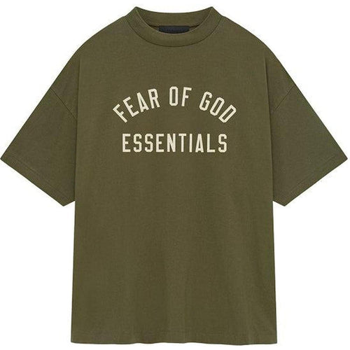 Fear of God Essentials Jersey Crewneck Tee Military