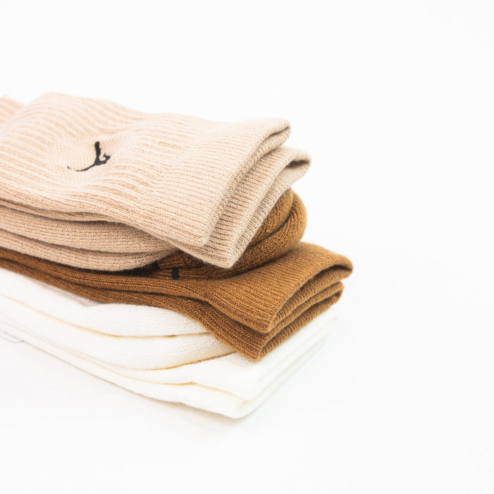 Jordan Everyday Crew Sock 3 Pack (Multicolor Brown)