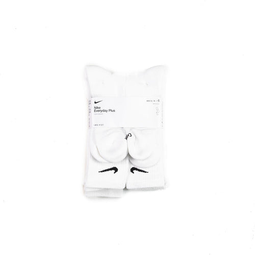 Nike Everyday Plus Crew Socks (6 Pairs) (White/Black)