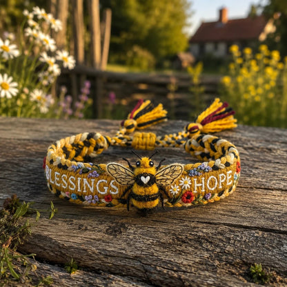 üåºBlessings & Hope üêù2026 Limited Edition Handmade Honey Bee Woven Bracelet