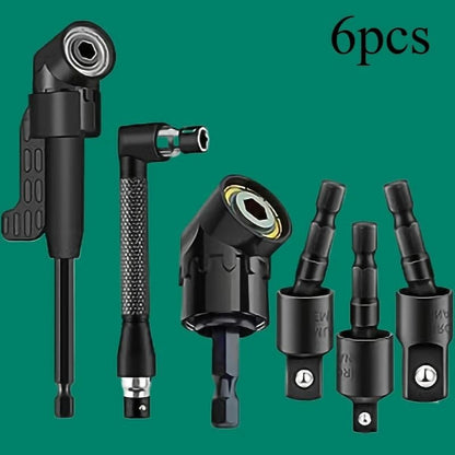 Dailyardtool¬Æ 6pcs Right-Angle Drill Bit Accessory Set - Easy to Install & Wide Compatibility