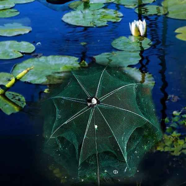 Foldable Fishing Bait Trap Net – 6-Sided, 360° Entry for Fish, Shrimp & Crab