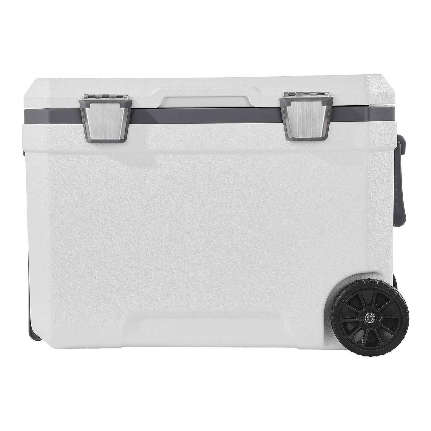 Portable Hard Cooler 45QT | 64-Can Wheeled Cooler with Cup Holder