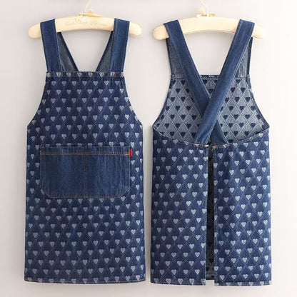 üî•Cloud-Fit Denim Apron | Ergonomic Cross-Back Design