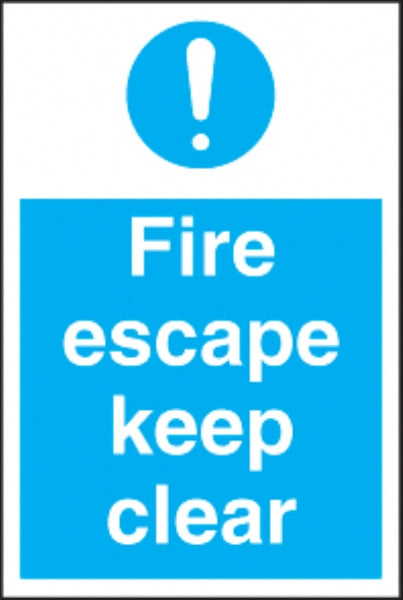 fire escape keep clear