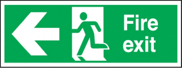 fire exit arrow left