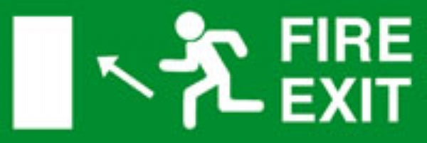 fire exit diag up left