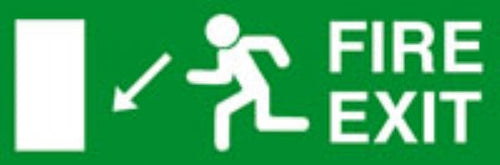 fire exit diagonal down left
