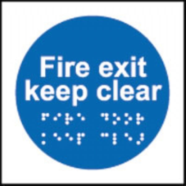 fire exit keep clear