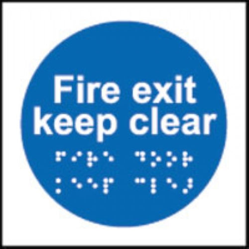 fire exit keep clear