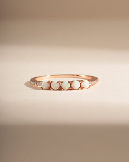 5 Stone Opal Ring