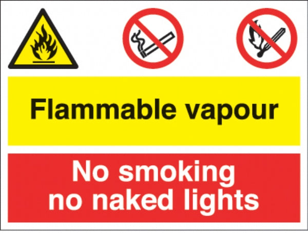 flammble vapour/no smoking