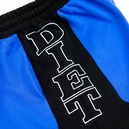 French Terry Row Shorts (Black/Blue)