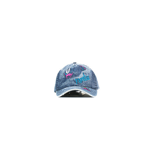 Friends Distressed Cap (Denim)