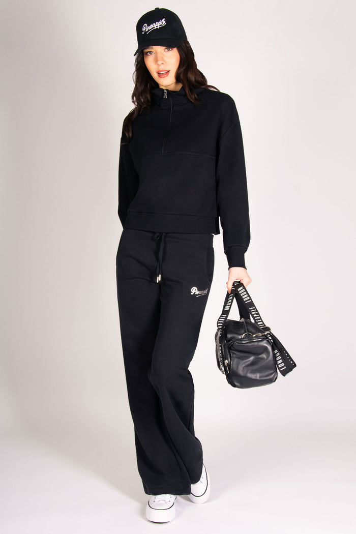 Funnel Neck Half Zip Sweatshirt