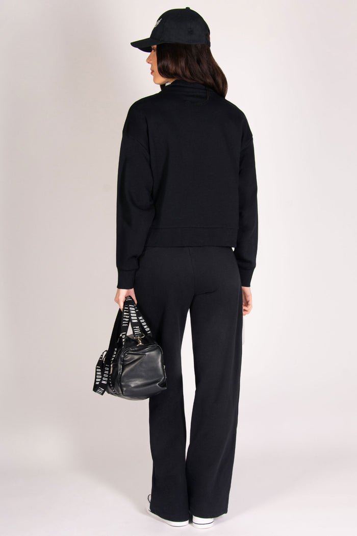Funnel Neck Half Zip Sweatshirt