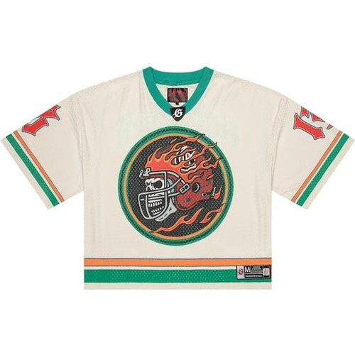 Godspeed First Down Jersey (FW25) Bone/Teal/Orange