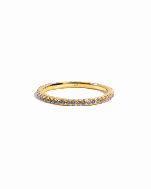 Alexandrite Birthstone Eternity Ring