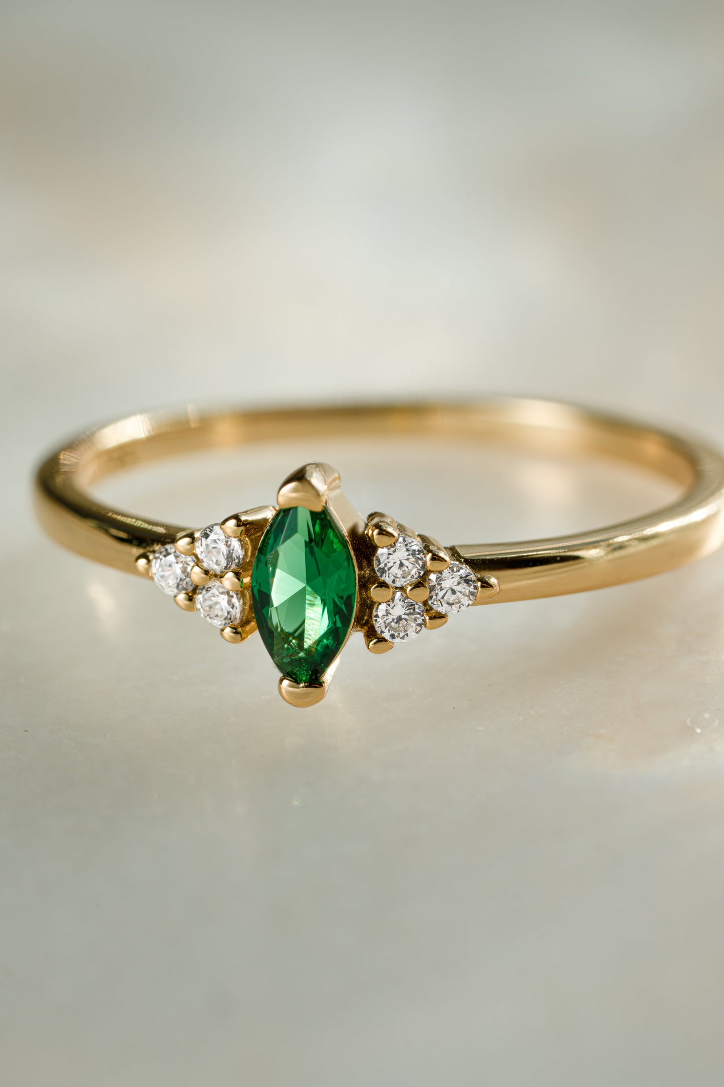 Emerald Marquise Ring