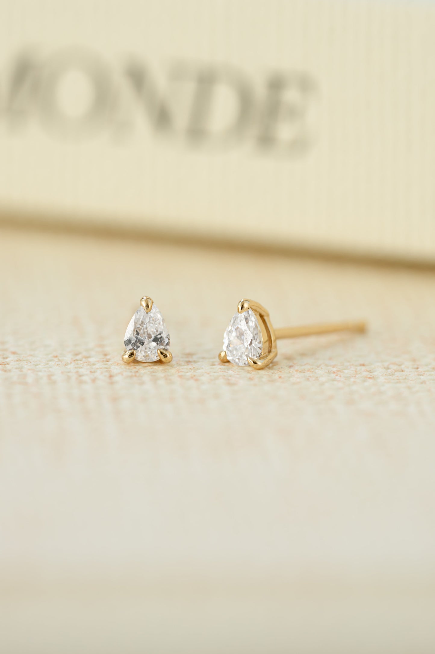 3x4mm Pear Studs