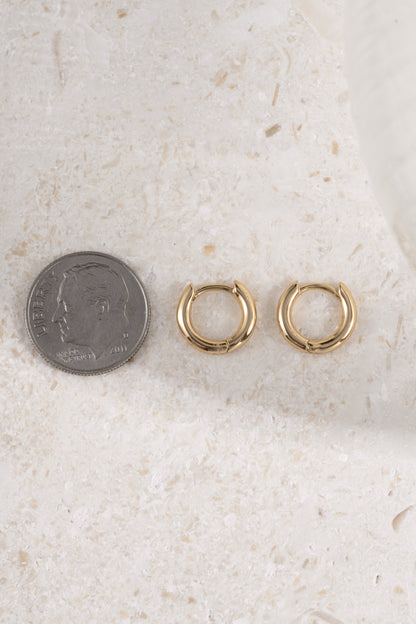 8mm Minimalist Small Hoop Earrings