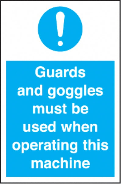 guards & goggles must be worn