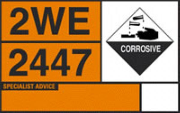 hazchem tanker plate