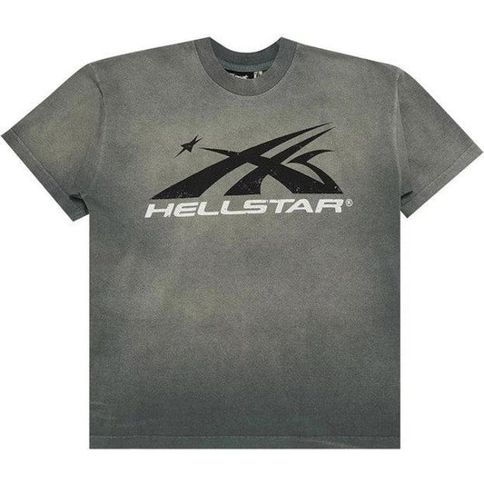 Hellstar Gel Sport Logo T-shirt Grey