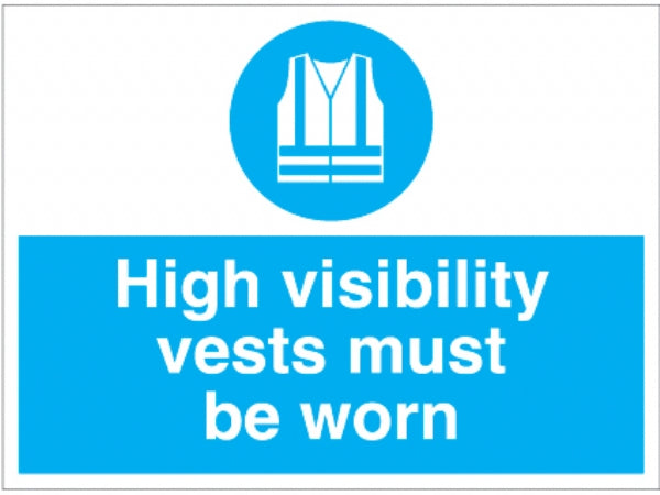 High visibility vests must be worn