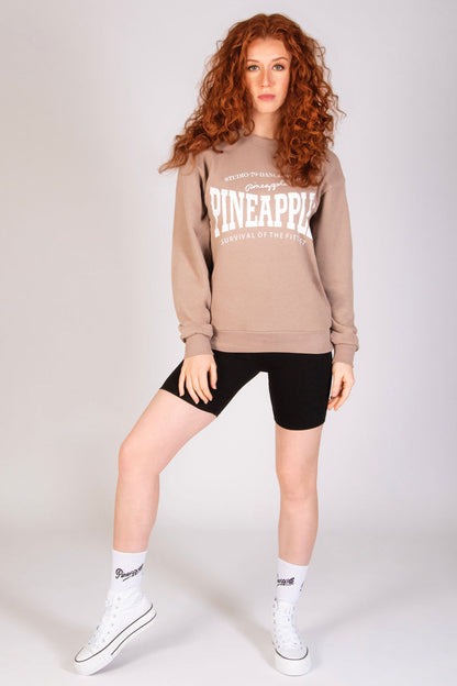 Elasticated contrast waistband cycling shorts in black for women